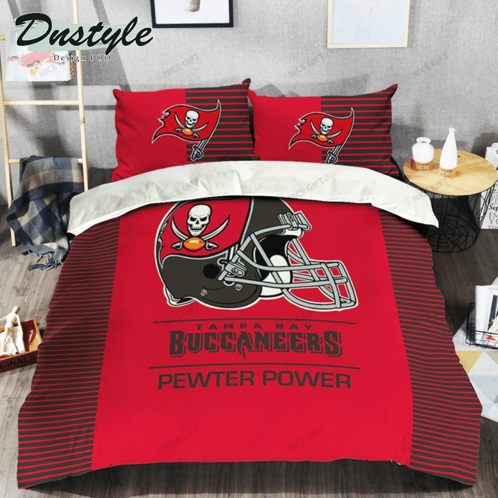 NFL Tampa Bay Buccaneers Pewter Power Bedding Set