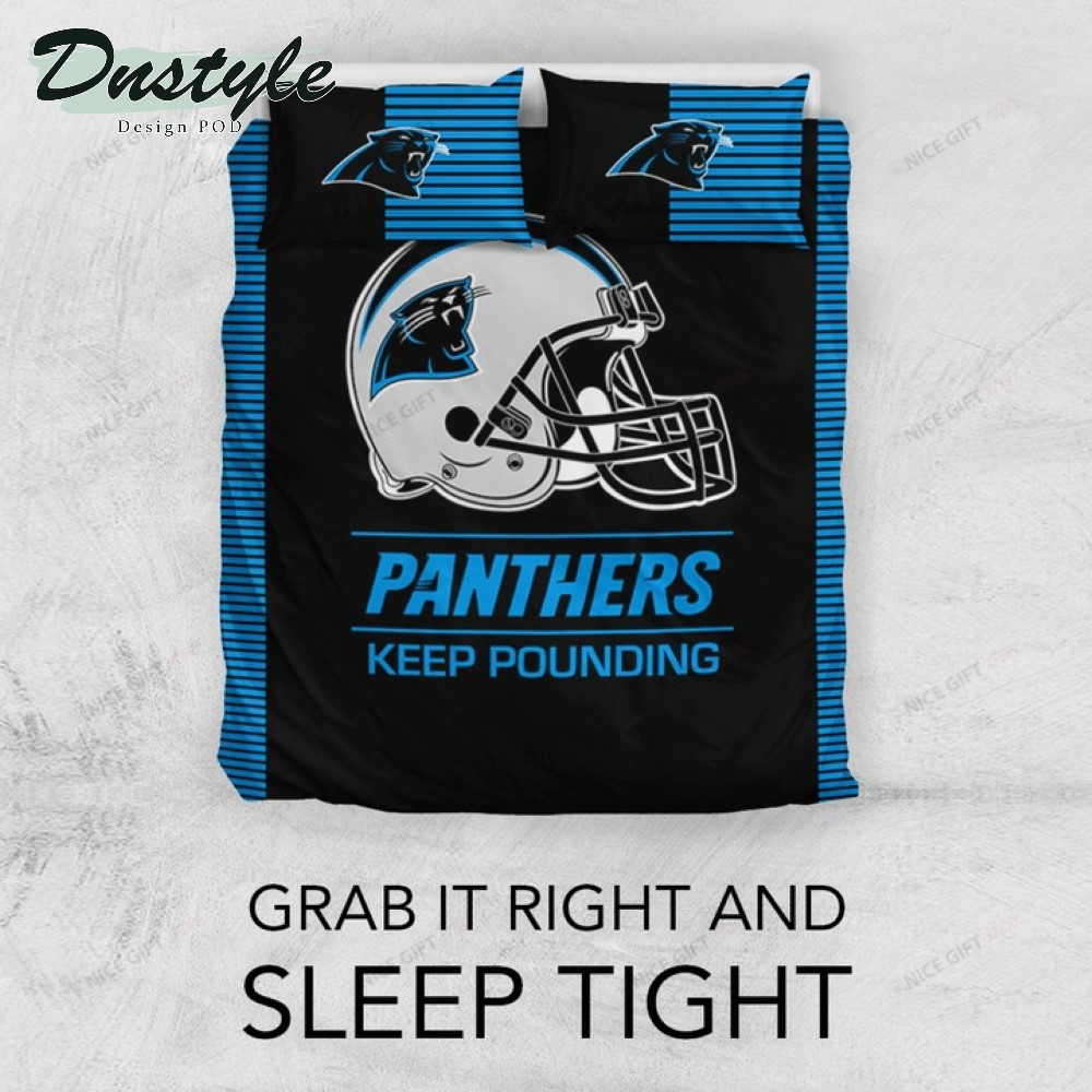 NFL Carolina Panthers Keep Pounding Bedding Set