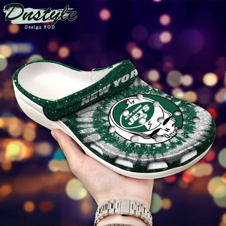 NFL New York Jets Skull Crocs Crocband Clog