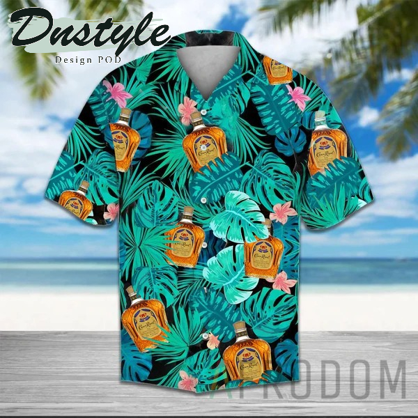 Green Tropical Palm Crown Royal Hawaii Shirt
