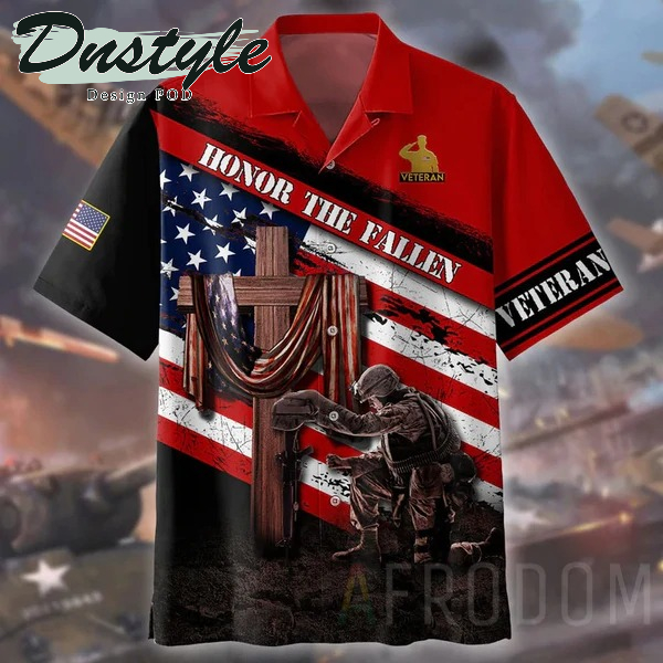 US Flag Honor The Fallen Veteran Hawaii Shirt
