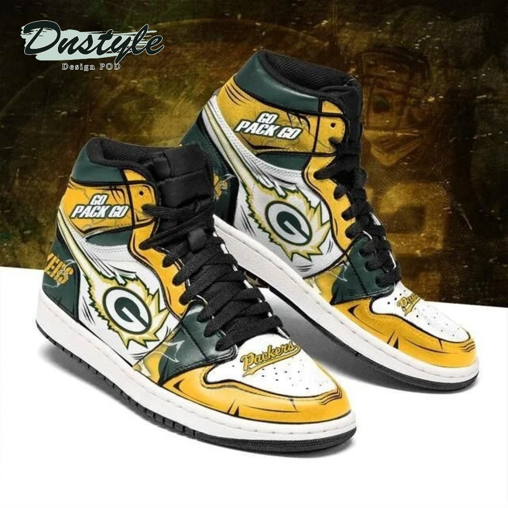 Green Bay Packers Nfl High Air Jordan 1 Shoes Sneaker
