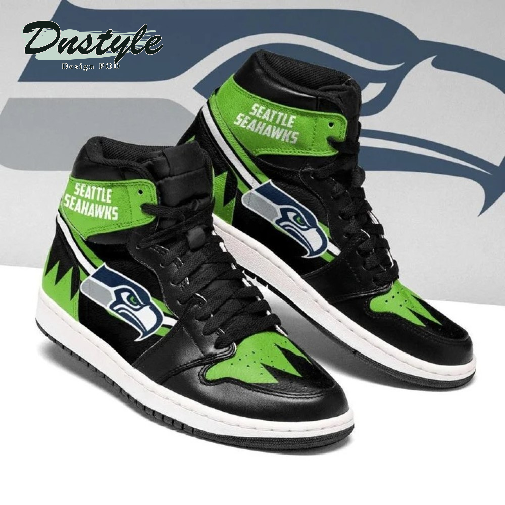 Seattle Seahawks Nfl High Air Jordan 1 Shoes Sneaker