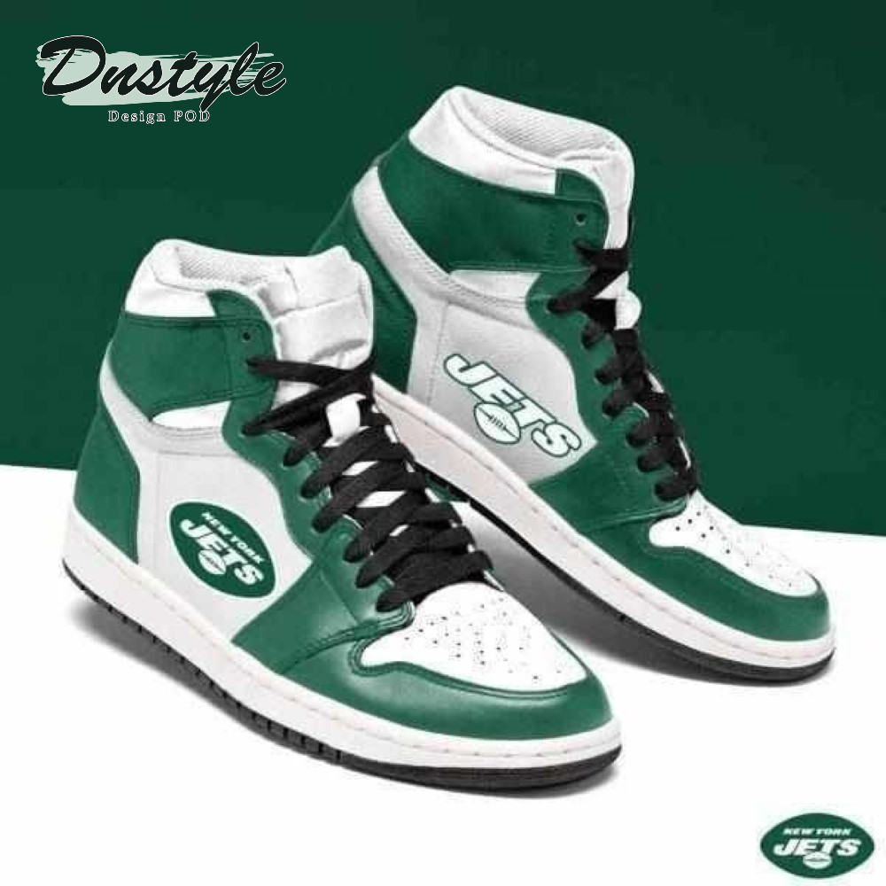 New York Jets Nfl High Air Jordan 1 Shoes Sneaker