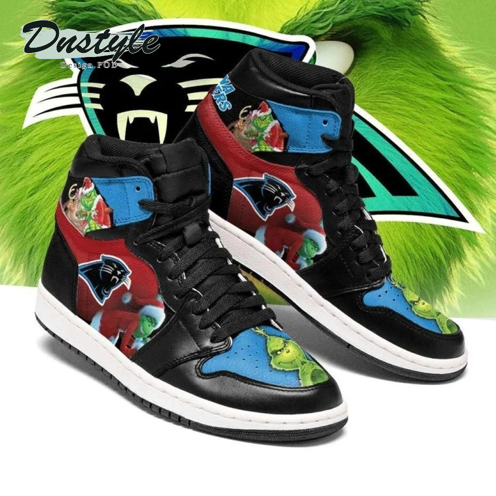 The Grinch Carolina Panthers Nfl High Air Jordan 1 Shoes Sneaker