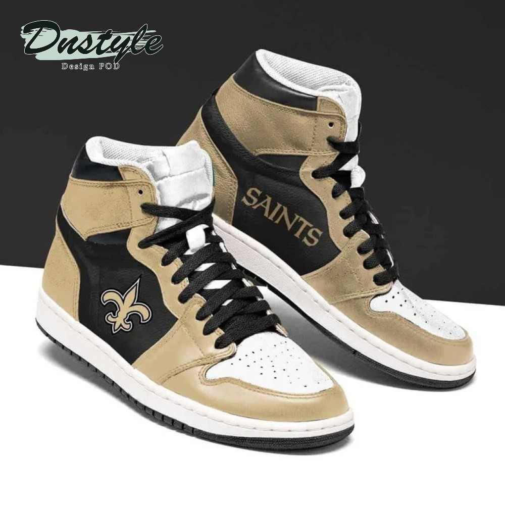 New Orleans Saints Nfl High Air Jordan 1 Shoes Sneaker