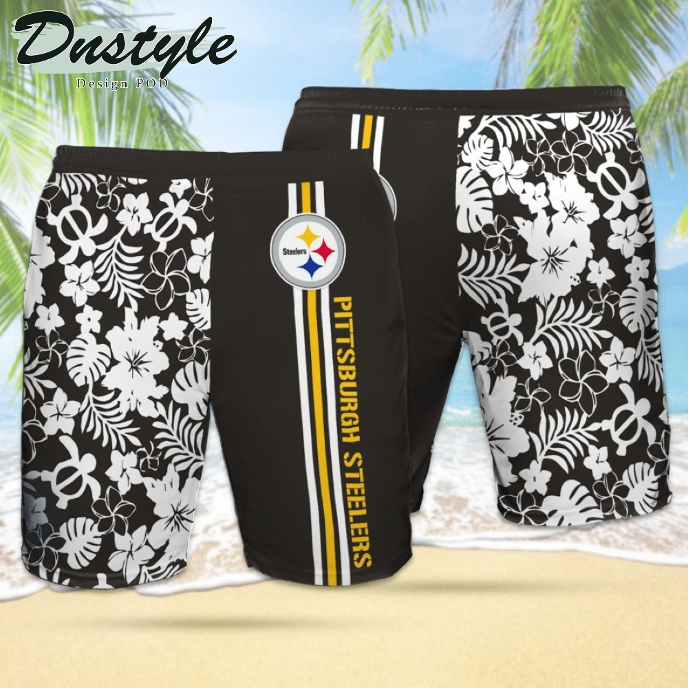 Pittsburgh Steelers Hawaiian Shirt And Short #1