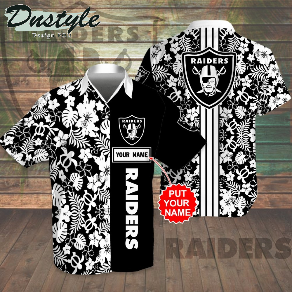 Personalized Las Vegas Raiders Hawaiian Shirt And Short #1