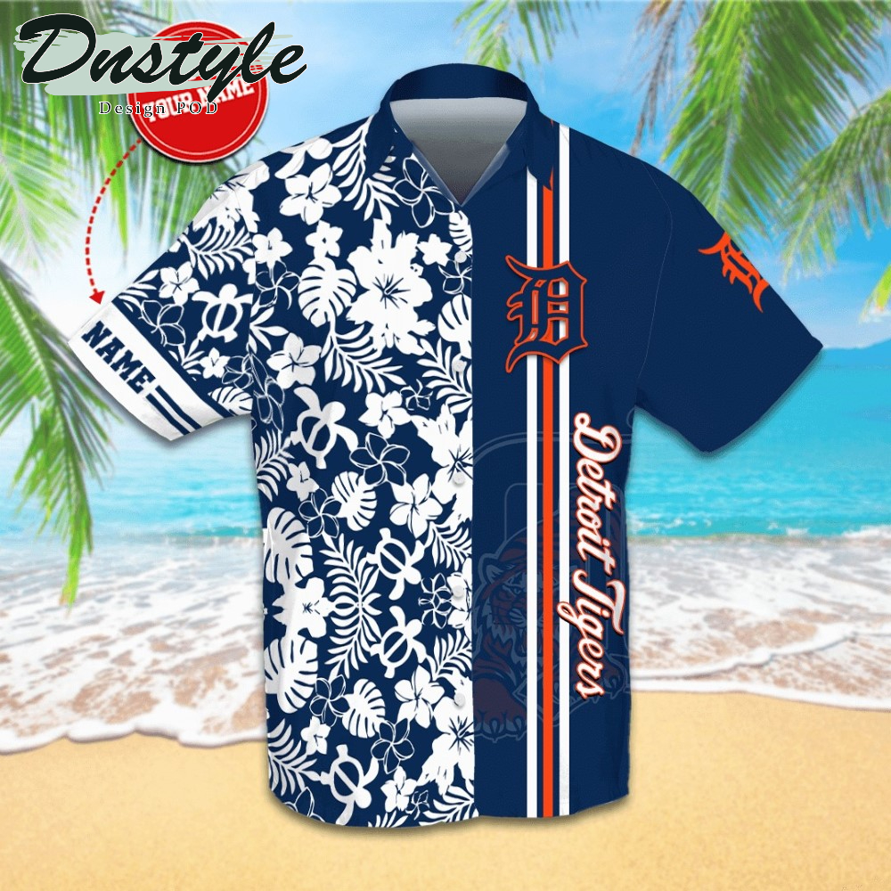 Personalized Detroit Tigers Hawaiian Shirt And Short