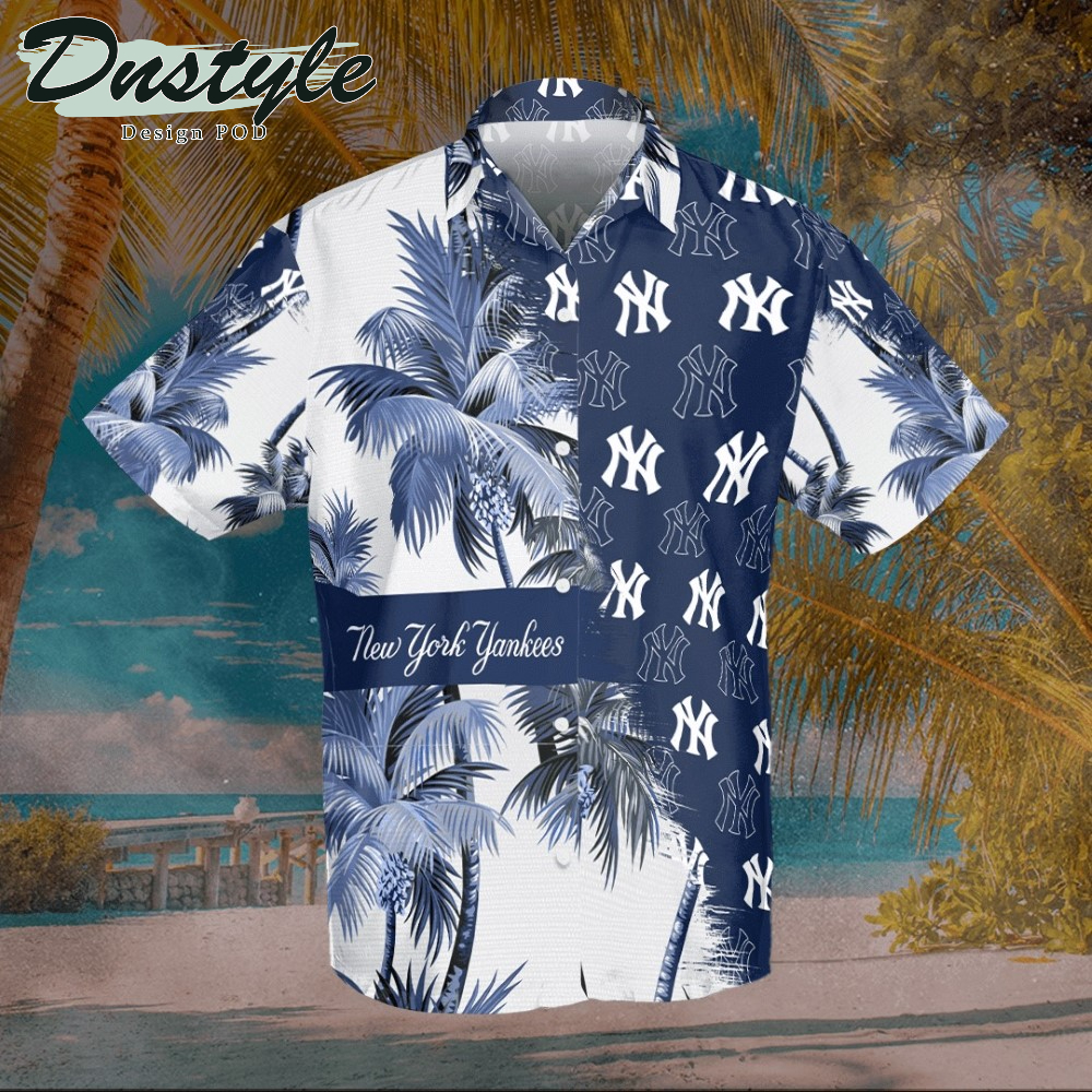 New York Yankees Hawaiian Shirt And Short #1