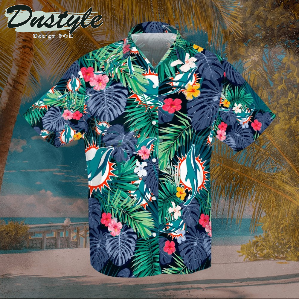 Miami Dolphins Hawaiian Shirt And Short #1
