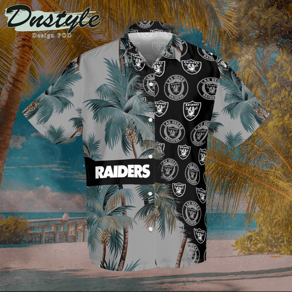 Las Vegas Raiders Hawaiian Shirt And Short #2
