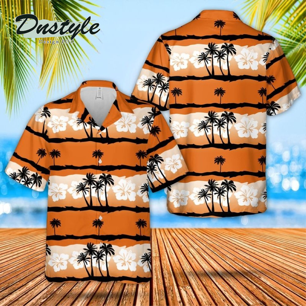 Sunset Summer Palm tree Pattern Hawaiian Shirt