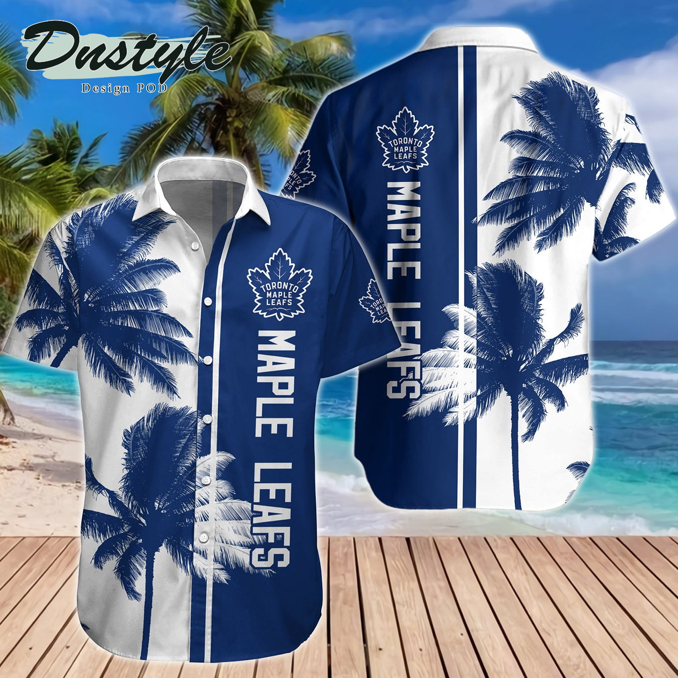 Toronto Maple Leafs Hawaiian Shirt And Short