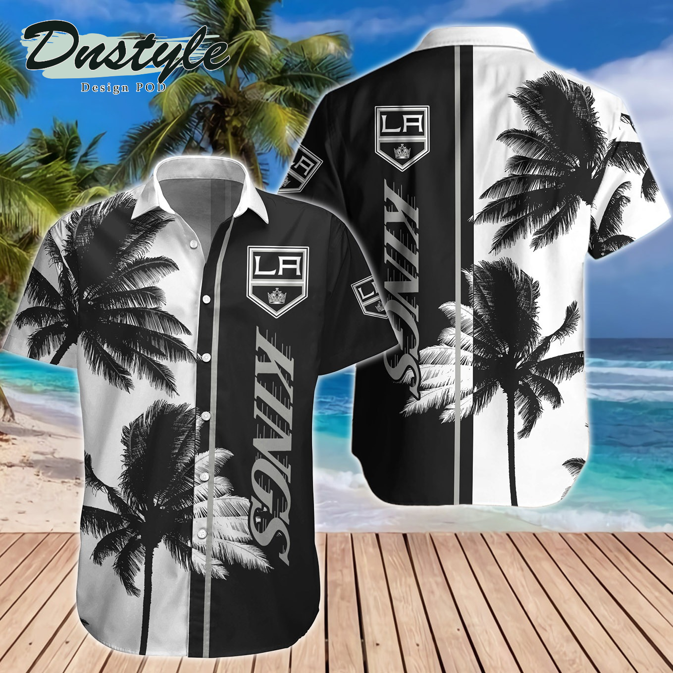 Los Angeles Kings Hawaiian Shirt And Short