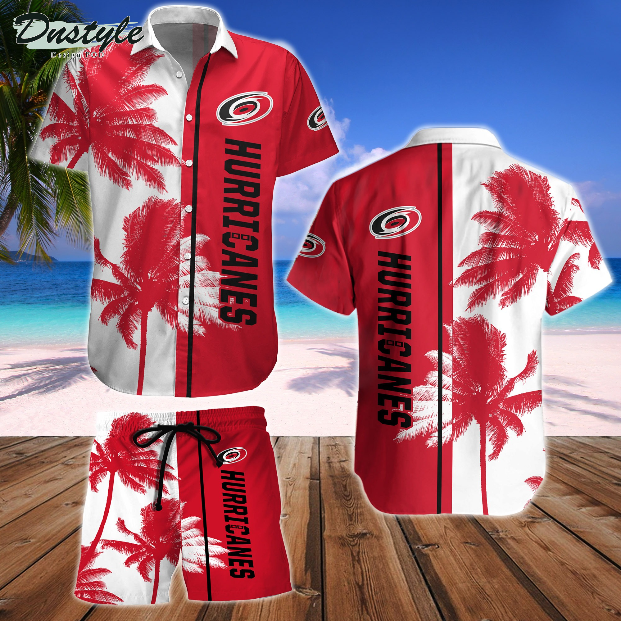 Carolina Hurricanes Hawaiian Shirt And Short