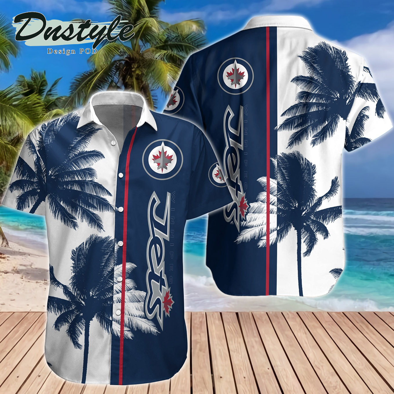 Winnipeg Jets Hawaiian Shirt And Short