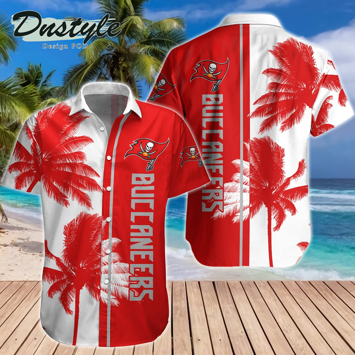 Tampa Bay Buccaneers Hawaiian Shirt And Short
