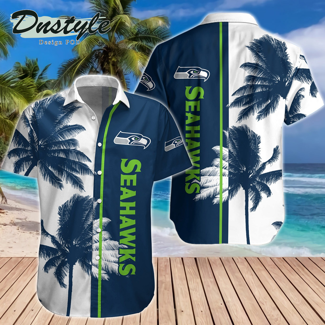 Seattle Seahawks Hawaiian Shirt And Short