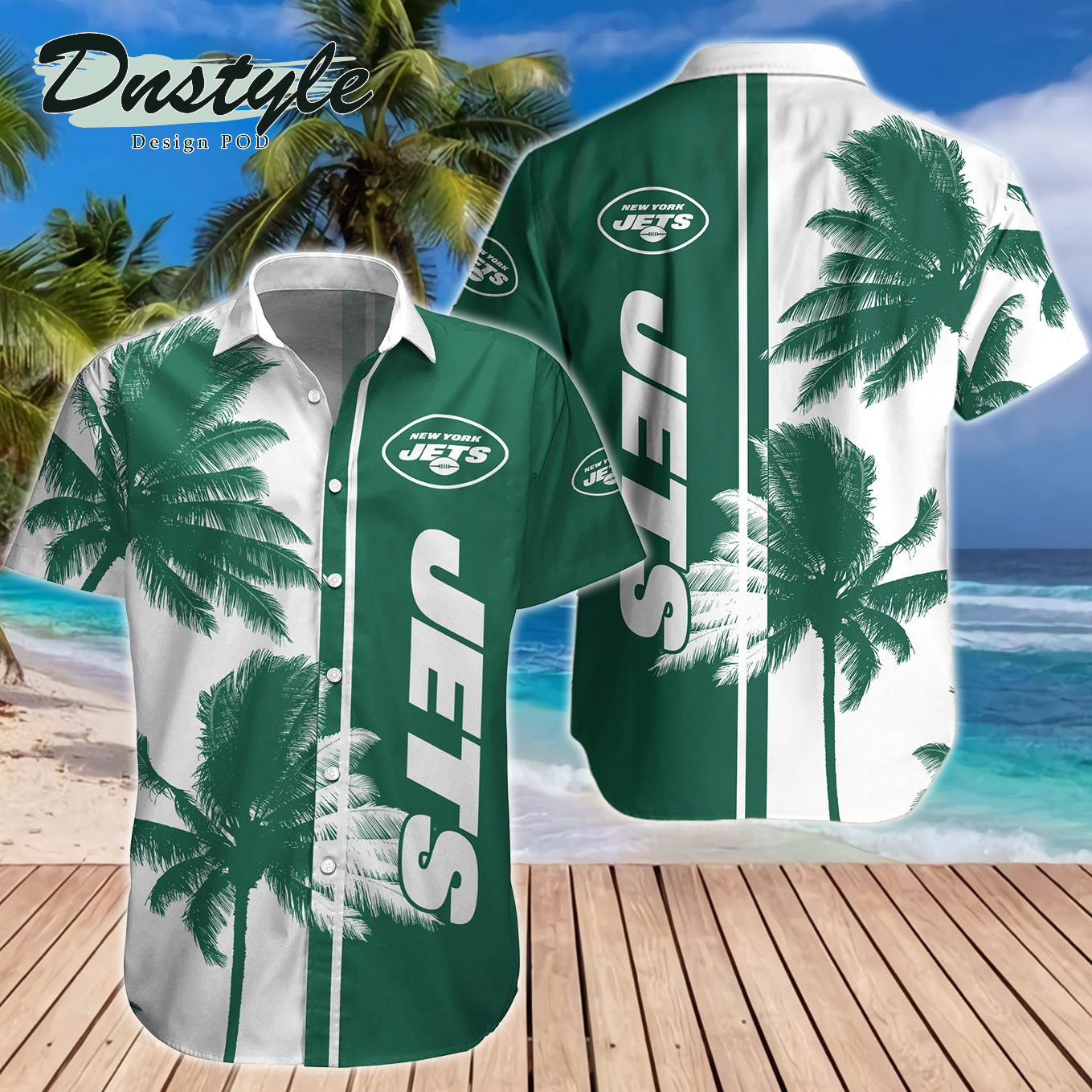 New York Jets Hawaiian Shirt And Short