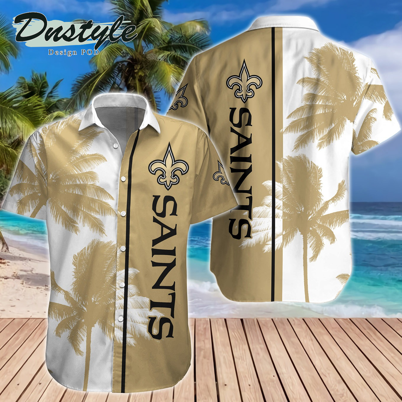 New Orleans Saints Hawaiian Shirt And Short
