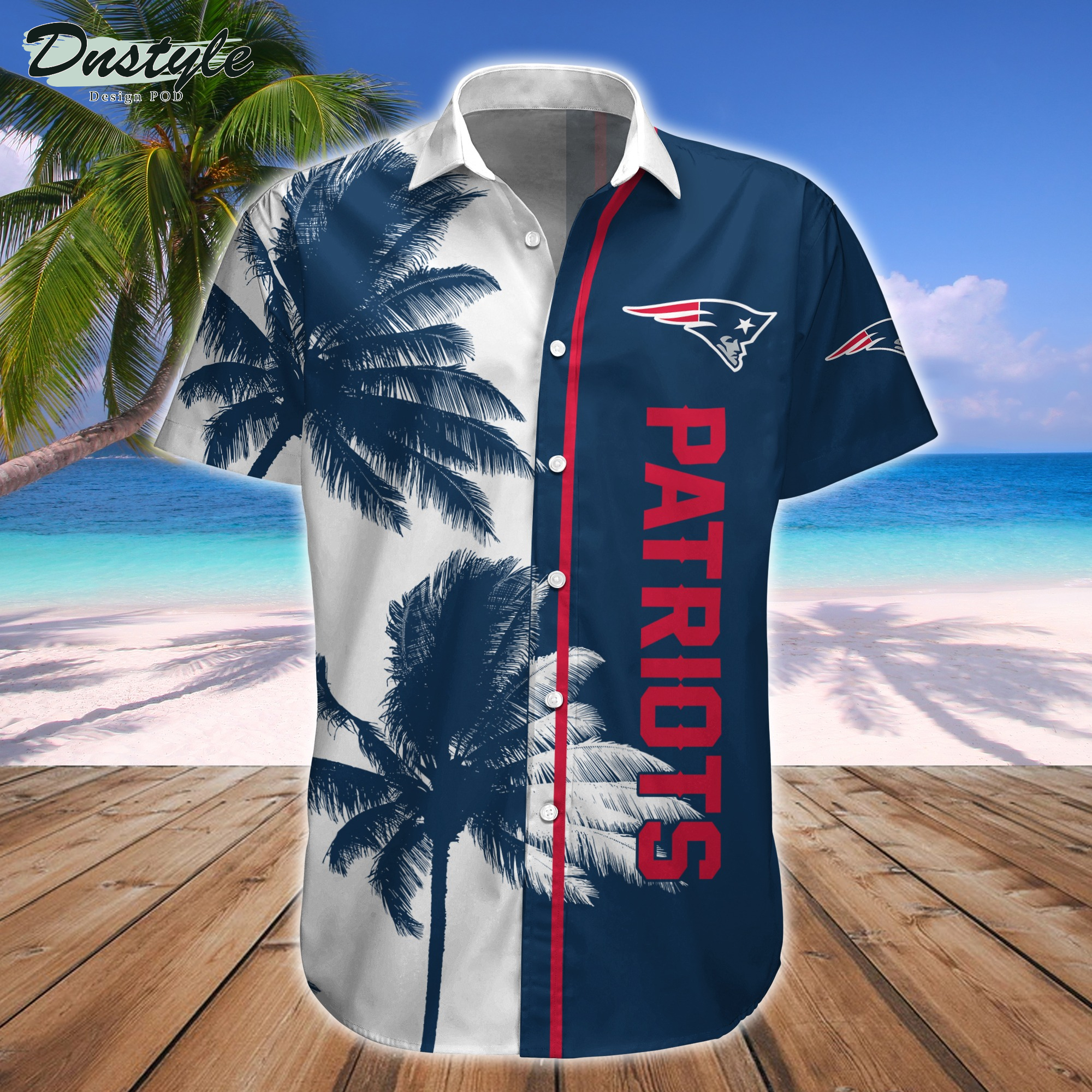 New England Patriots Hawaiian Shirt And Short