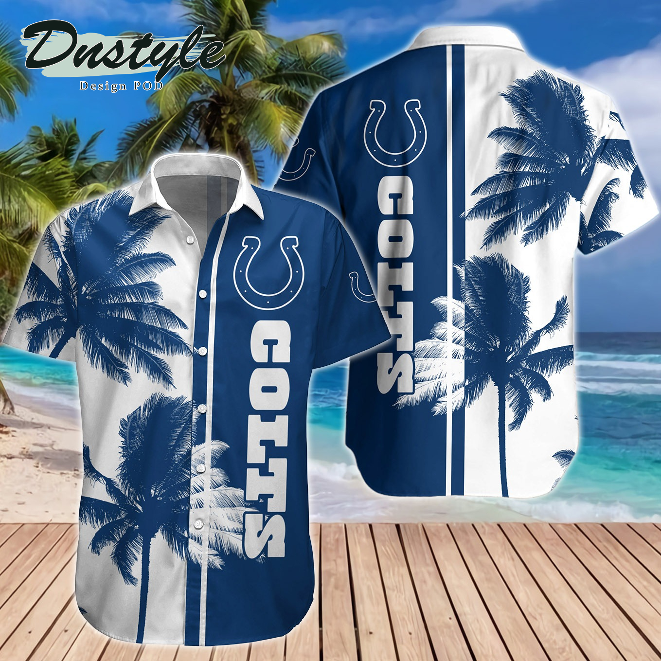 Indianapolis Colts Hawaiian Shirt And Short