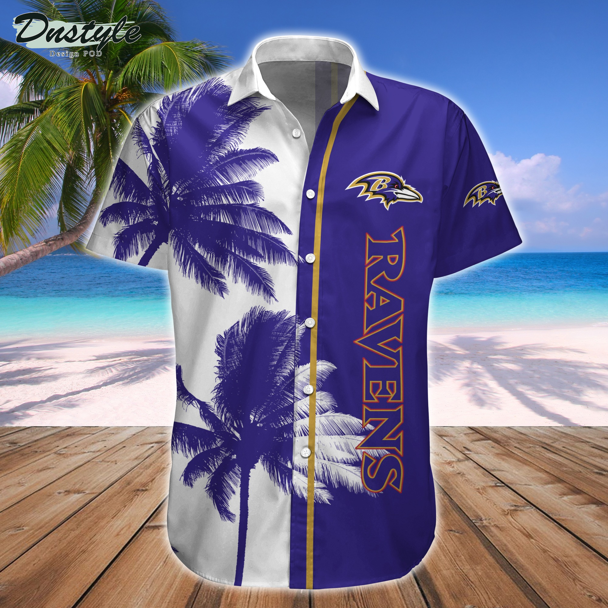 Baltimore Ravens Hawaiian Shirt And Short