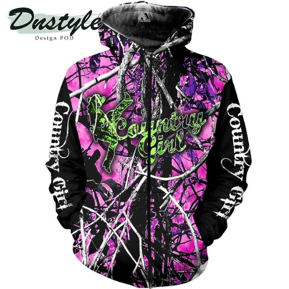 Magenta Country Girl 3D All Over Printed Hoodie