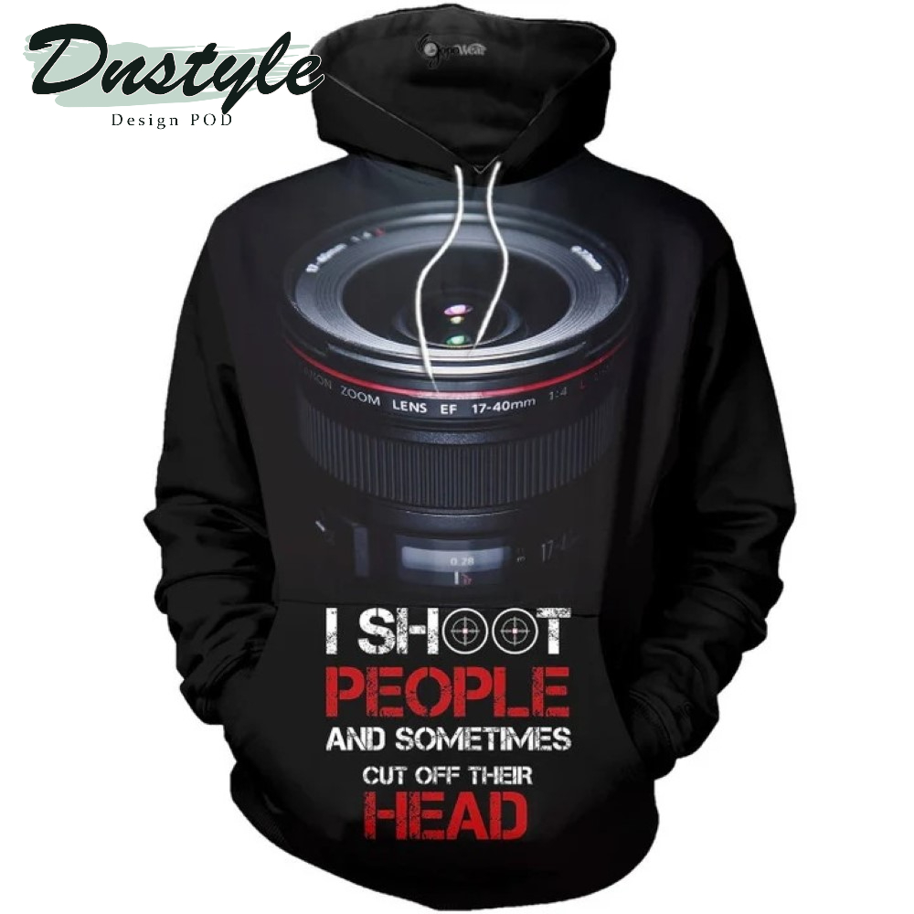 I Shoot People And Sometimes 3D All Over Printed Hoodie