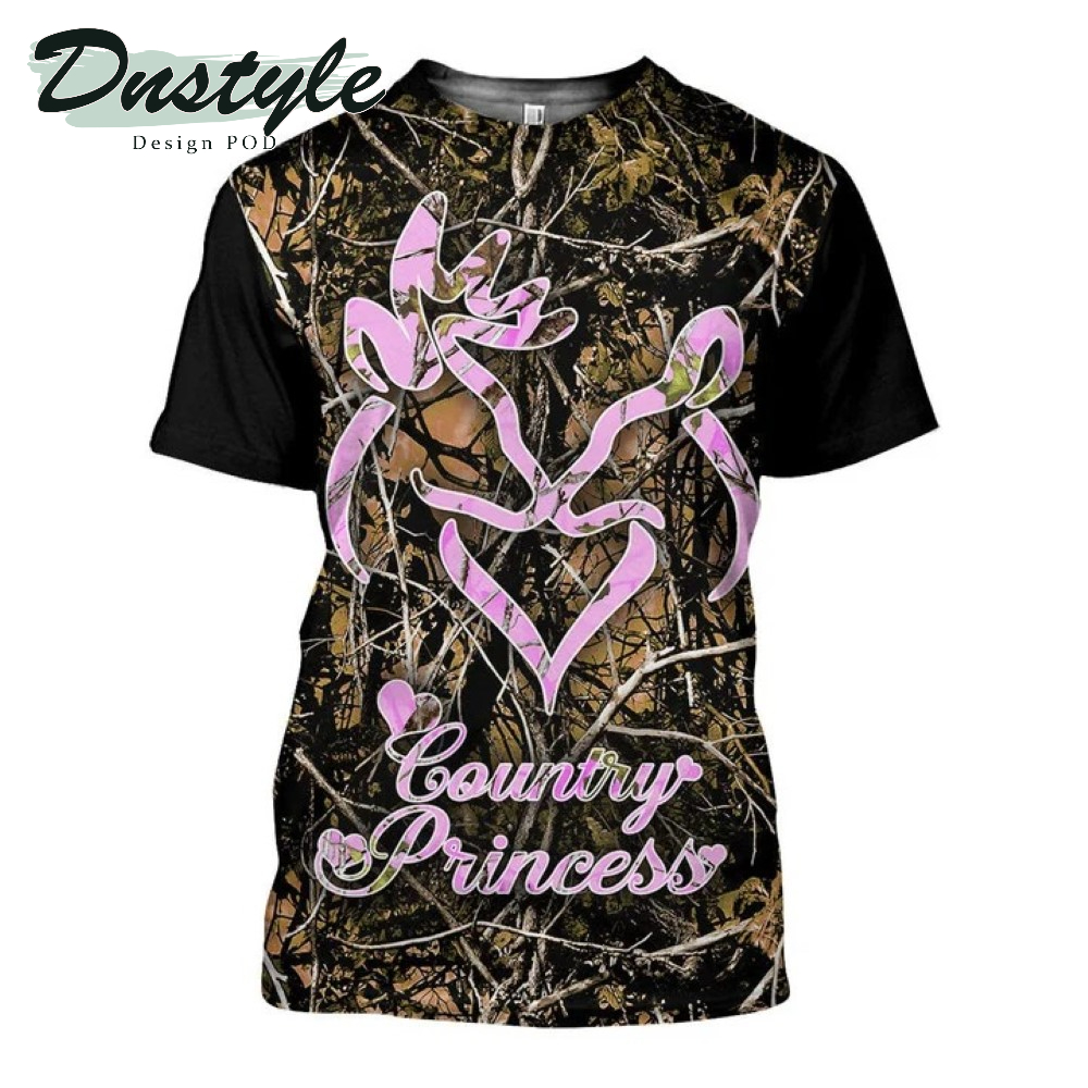 Brown Camo Country Girl 3D All Over Printe Hoodie