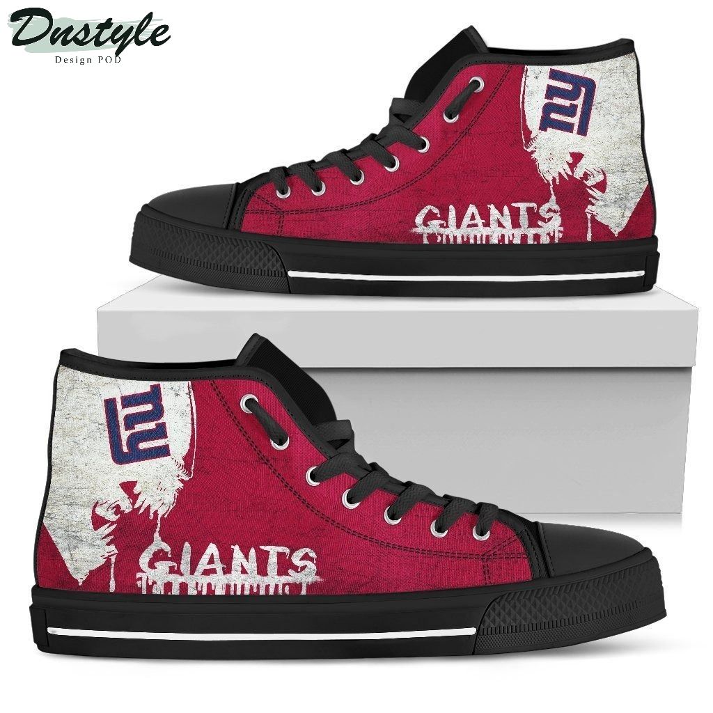 Alien Movie New York Giants NFL Canvas High Top Shoes