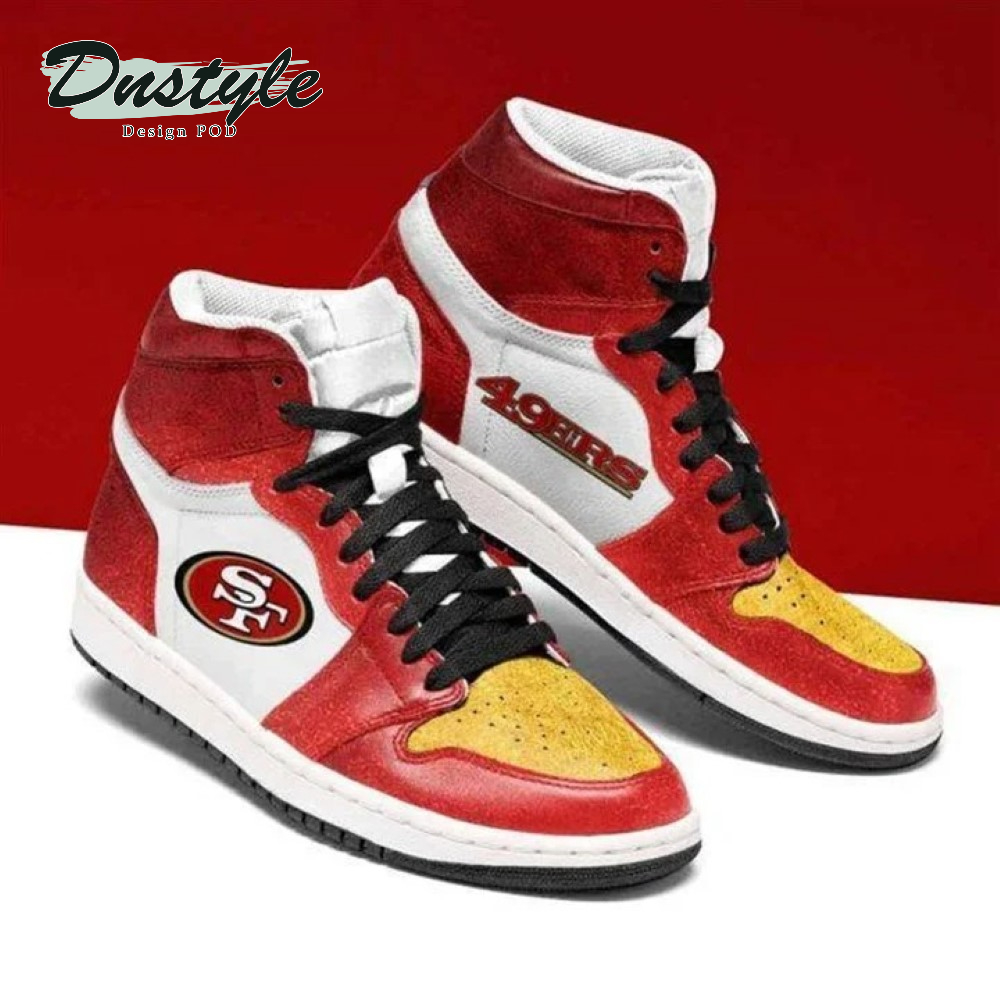 San Francisco 49Ers Nfl High Air Jordan 1 Shoes Sneaker