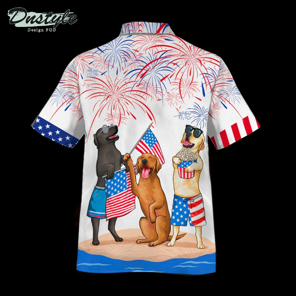 Labrador 4th of July Hawaiian Shirt