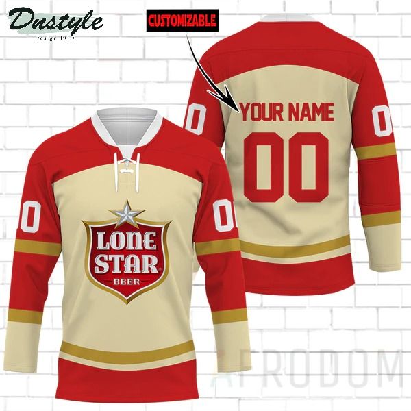 Lone Star Beer Personalized Hockey Jersey