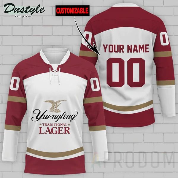 Yuengling Lager Beer Personalized Hockey Jersey