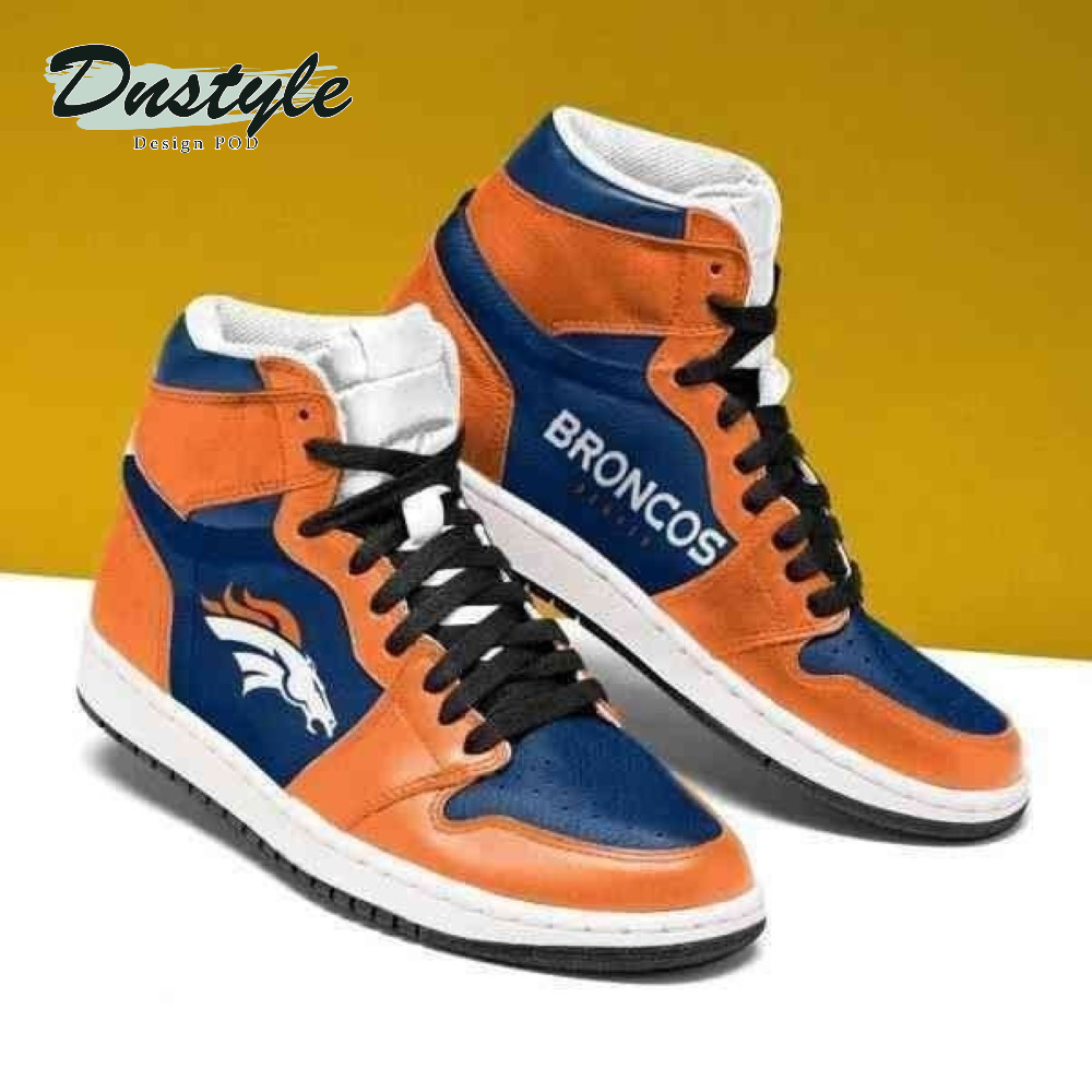 Nfl Denver Broncos High Air Jordan 1 Shoes Sneaker