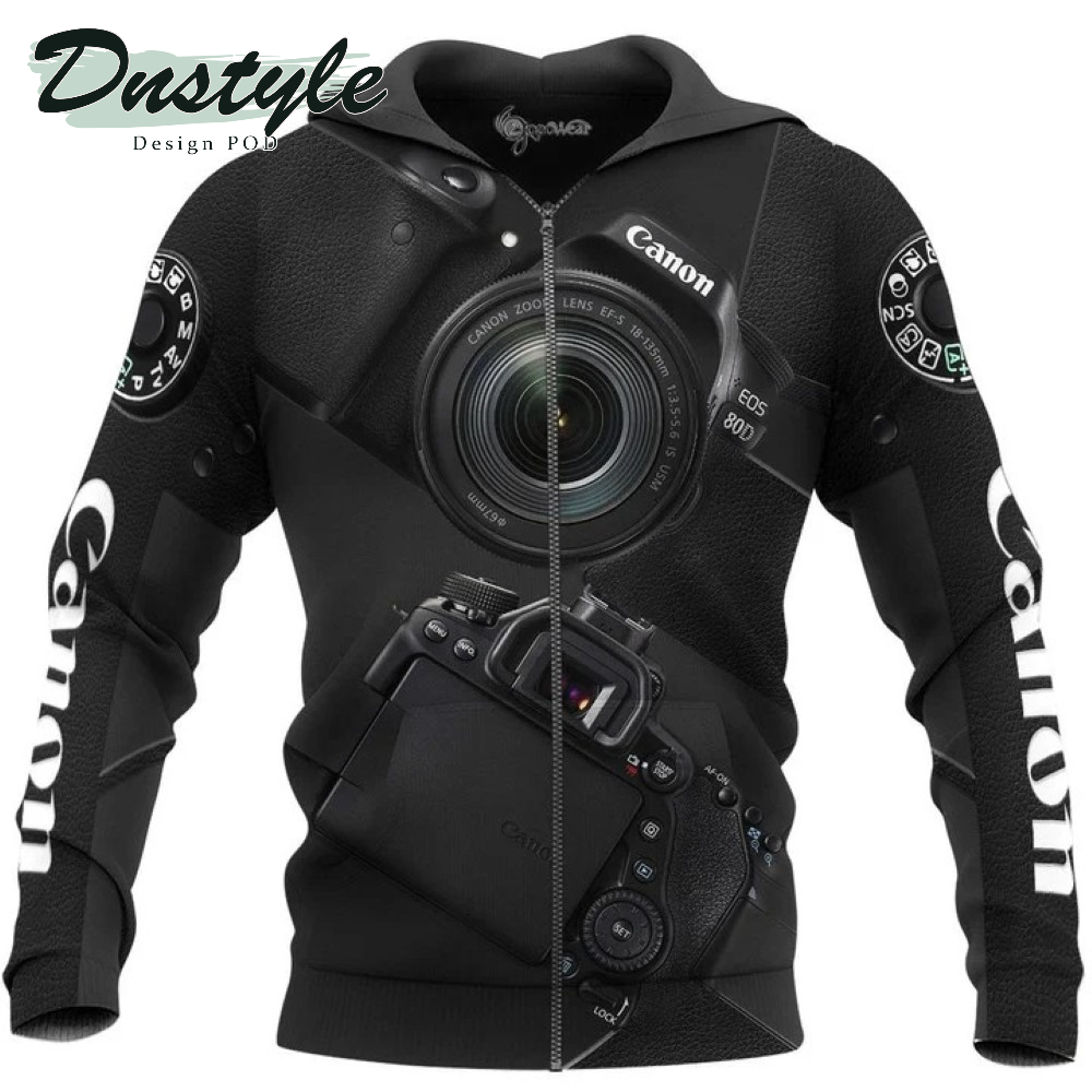 Camera Canon EOS 8D 3D All Over Printed Hoodie