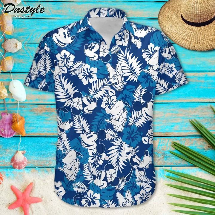 Mickey Custom Tropical Blue Hawaiian Shirt