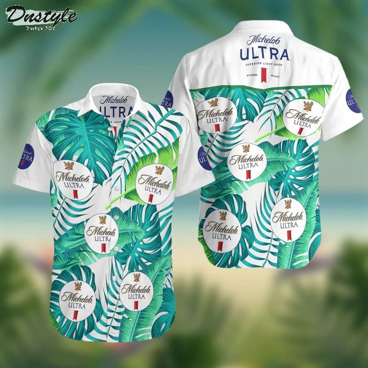Michelob Ultra Beer Summer Hawaiian Beach Shirt