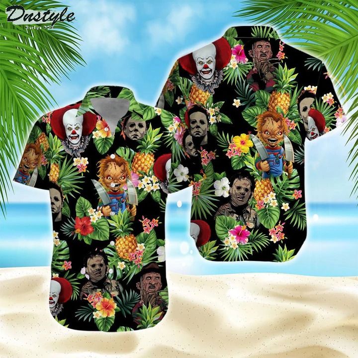 Horror Movie Chucky Jason Michael Freddy Hawaiian Shirt