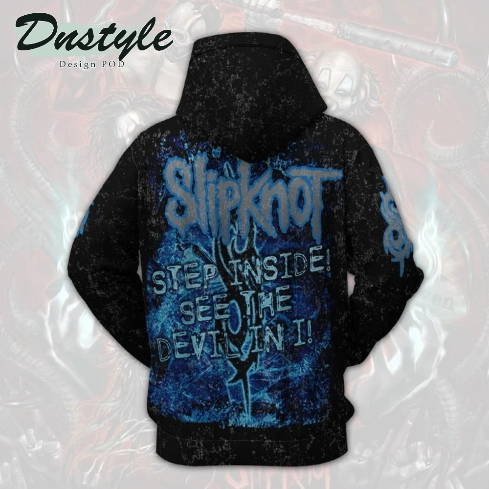 Step inside see the devil Slipknot 3d all over printed hoodie