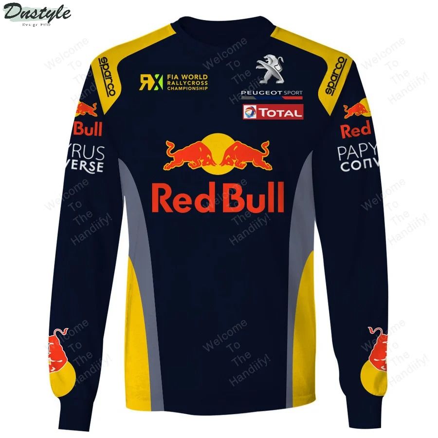 Red Bull Peugeot Sport F1 Racing All Overprint 3D Hoodie