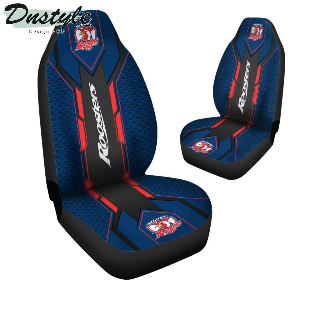 Sydney Roosters NRL Front Car Seat Covers Set Of 2 One Size Fits All 