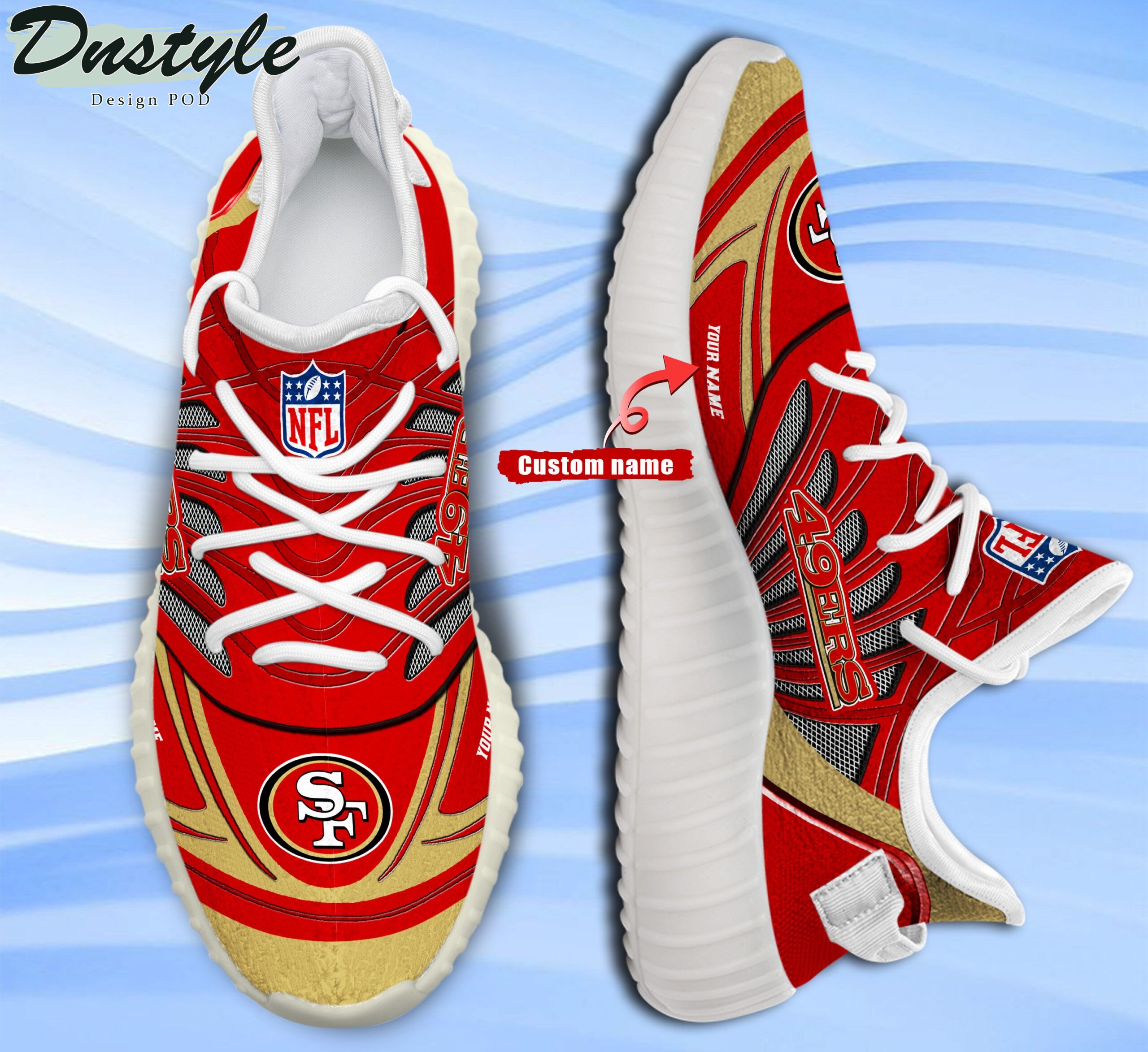 San Francisco 49ers Personalized Yeezy Boost