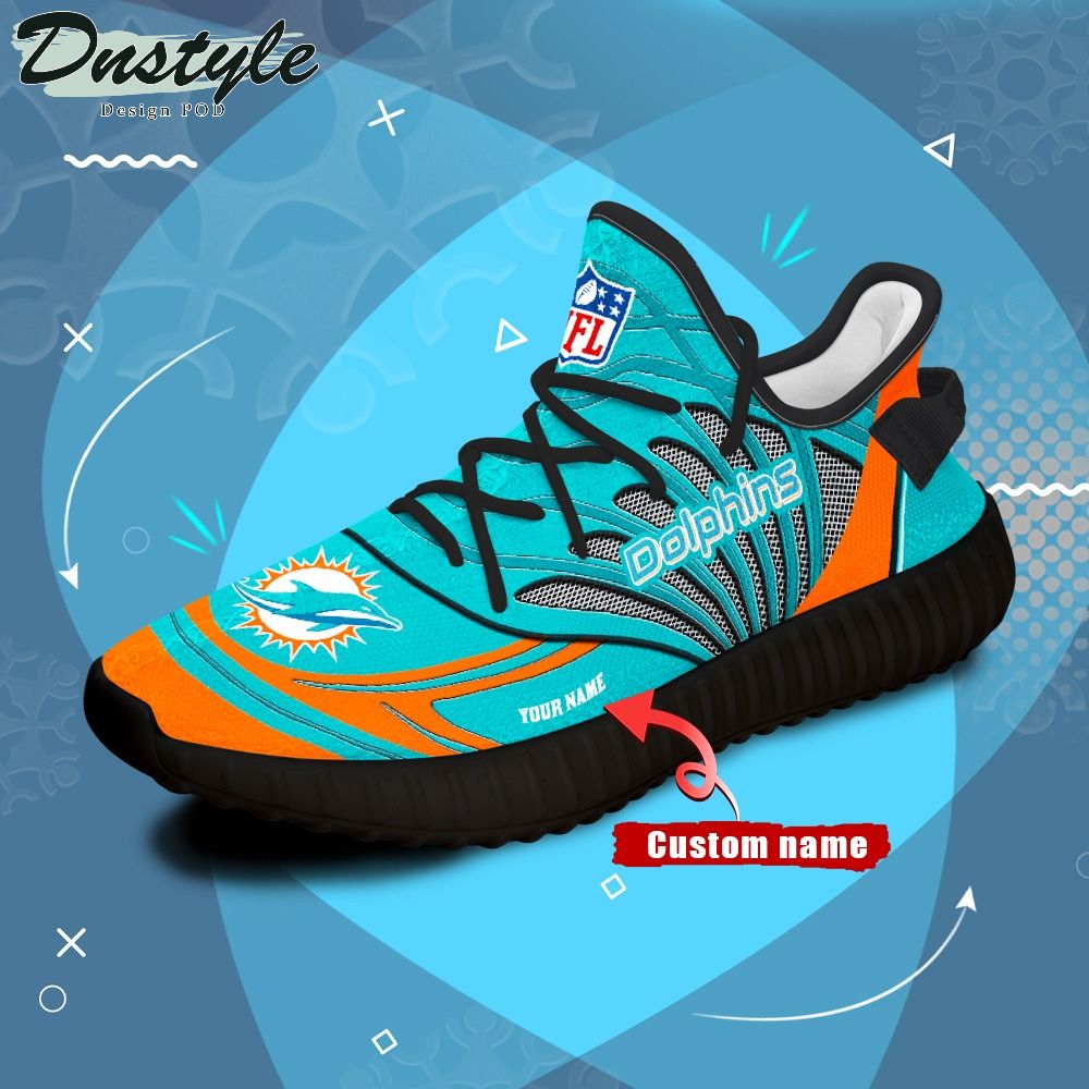 Miami Dolphins Personalized Yeezy Boost