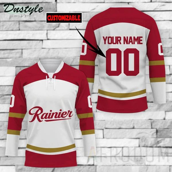 Rainier Beer Personalized Hockey Jersey
