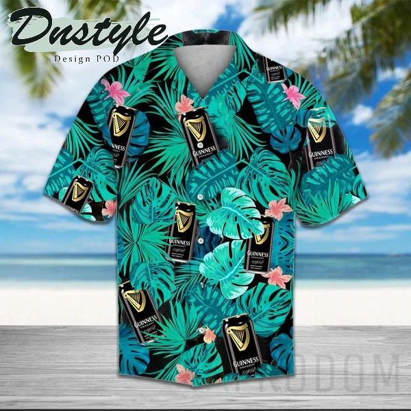 Green Tropical Palm Guinness Beer Hawaii Shirt