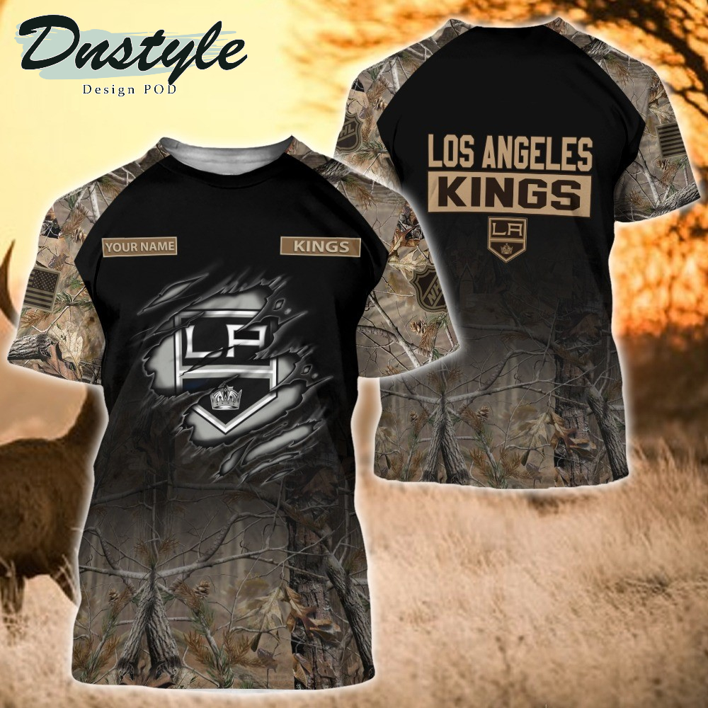 Los Angeles Kings Hunting Camo Personalized 3D Hoodie
