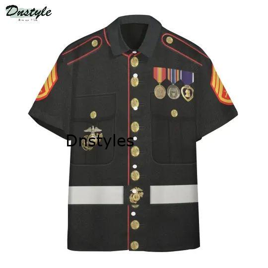 Marine Corps Uniform Hawaiian Shirt